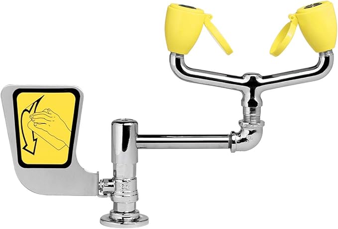 Speakman SE-572-LH Counter Mounted Laboratory Eyewash with Left Hand Activator