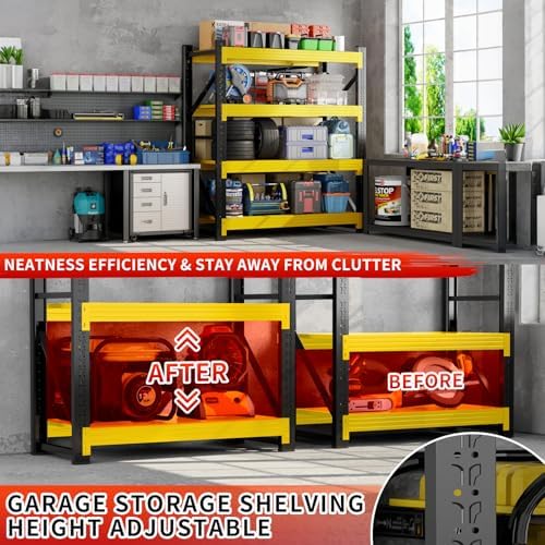 3000LBS Heavy Duty Garage Shelving Unit, Metal Utility Shelf