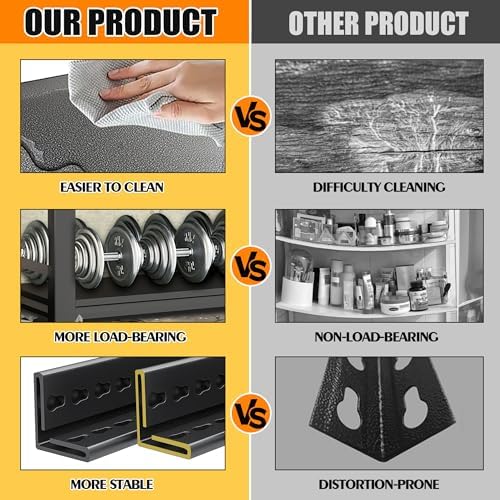 72" H|35.5" W All-Metal Garage Shelving Unit and Storage-Easy Assembly Shelves 5-Tier Rack|Heavy-Duty Adjustable Shelf|Steel Shelves for Industrial,Warehouse,Basement