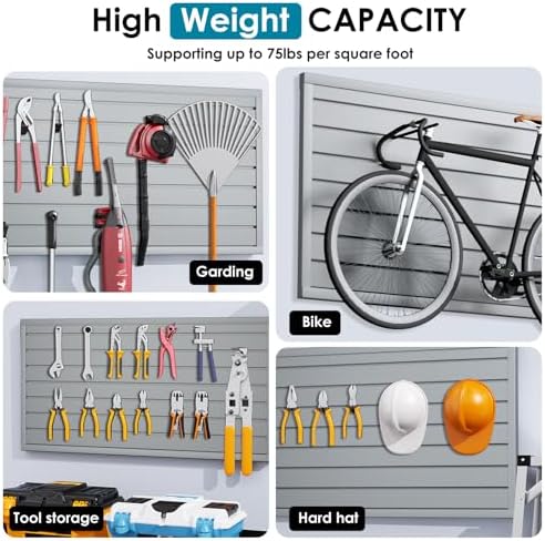 Brakki Slat Wall Paneling 2x4 Ft, Slatwall Garage Organizer Storage System