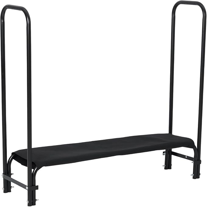 Towallmark 4Ft Firewood Rack with Cover, Heavy Duty Firewood Racks with Weather Resistant 600d Oxford Fabric Cover, Indoor/Outdoor Wood Rack