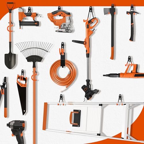 28 Pack Garage Hooks Heavy Duty with Non Slip PVC Coating