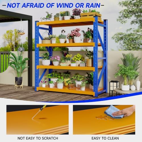 Heavy‑Duty Metal Garage Shelving Unit, 3000 LBS Total Load Capacity