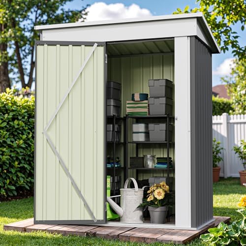 Patiowell 5x3 FT Outdoor Storage Shed, Garden Tool Shed