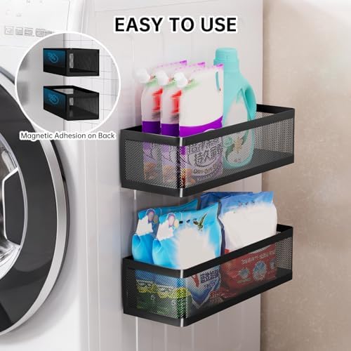 2-Pack Magnetic Shelves Laundry Room Organization