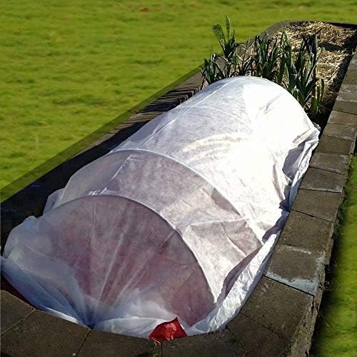 Agfabric Plant Covers Freeze Protection Floating Row Covers 6'x50' 0.9oz Plant Covers Freeze Sun Protection,Frost Cloth for Vegetables,White