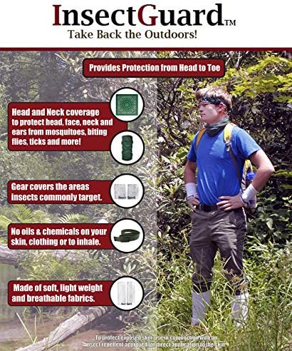 Tick Gaiters - PullOn Permethrin Treated, Ticks, Mosquitoes, Flies & More Insect Repellent, Unisex