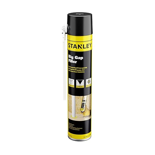 STANLEY F902P Pro Gap Filler - (1x24oz) Window & Door Filler, Gaps & Cracks, Expanding Spray Foam Sealant | Use Applicator, Gun Not Included | 24 Oz, 1 Pack