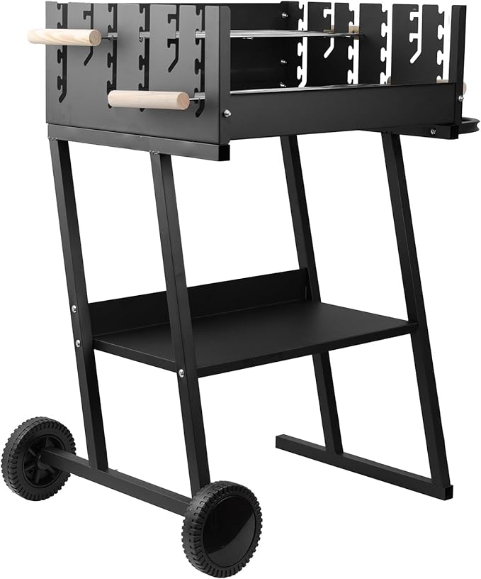 Clearance discount Charcoal Grills - Portable Charcoal Grill,2025 Skewer Charcoal Grill with wheels, for camping and picnic