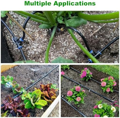 5/16 Inch Blank Drip Irrigation Tubing, 60FT Distribution Hose for Garden, Greenhouse & Raised Beds, Flexible UV-Resistant Watering Line for Drip Irrigation Systems