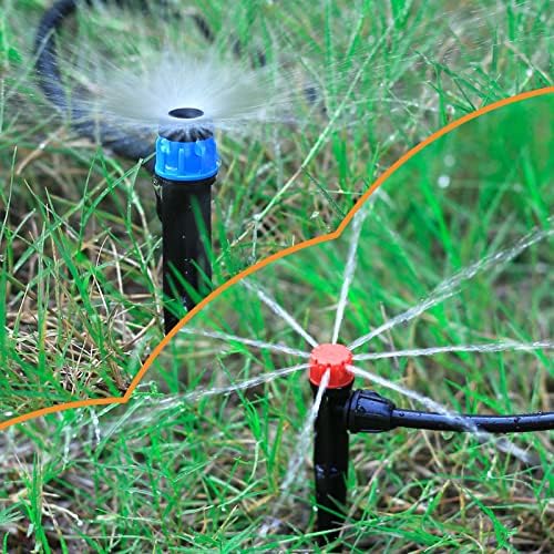 50 Pcs 360° Adjustable Drip Irrigation Spray Emitters