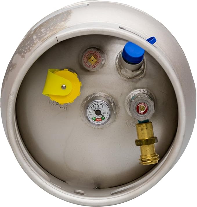New 33.5 lb Aluminum Forklift Propane Cylinder Tank With Quick Fill Valve