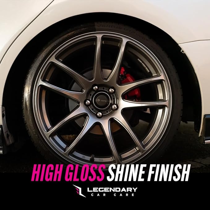 Legendary Gloss Dressing 16oz - Tire Shine Spray & Plastic Restorer - Water Based & Non-Greasy Interior/Exterior Detailing Spray - Trim, Rubber, Vinyl & Plastic Restorer for Cars (2Pack)