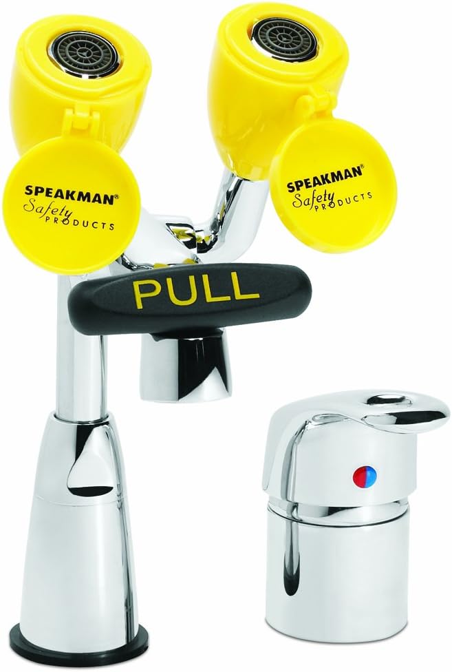 Speakman SEF-1800-CA-SL Eyesaver Classic Single-Lever Laboratory Faucet with Integrated Emergency Eyewash