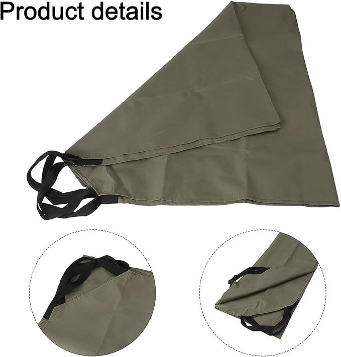 Garden Leaf Tarp 600D Oxford Fabric Waterproof Waste Bag with 4 Handles, Outdoor Yard Debris Collection Sheet for Leaves, Lawn, Pruning, Picnic Mat or Furniture Cover