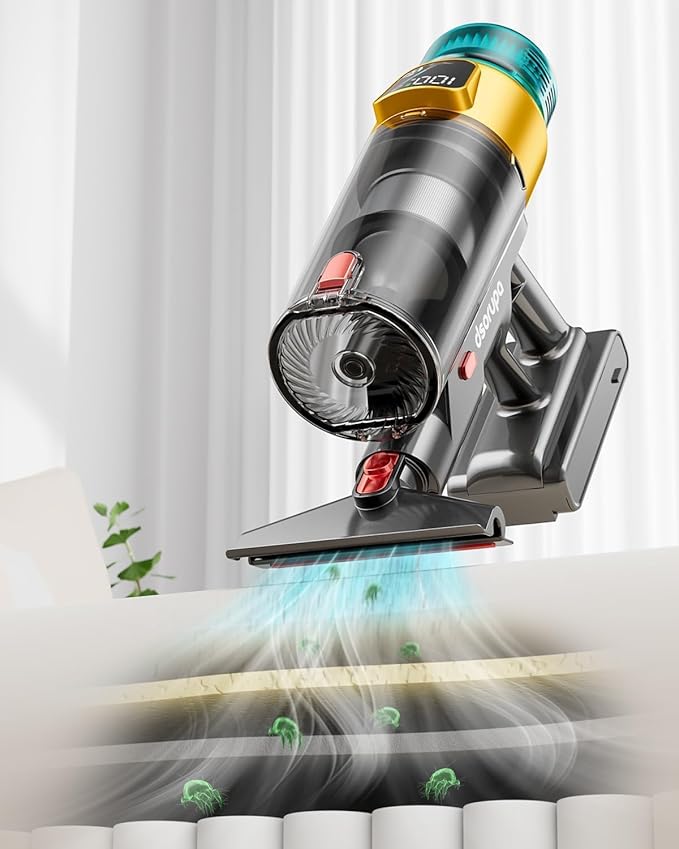 Cordless Vacuum Cleaner, 600W 50KPA 70Mins Vacuum Cleaners for Home, Stick Vacuum with Charging Dock Station, Anti-tangle Wireless Vacumm, Rechargeable Cordless Vacuum for Pet Hair/Carpet/Hard Floor