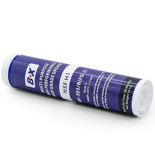 Multi-Purpose Food Grade Grease Tube for Food Plant Machineries Silicone Grease Lubricant for Plumbers Boat Accessories, Trucking, and Wheel Bearing 14.1oz x10 Packs…