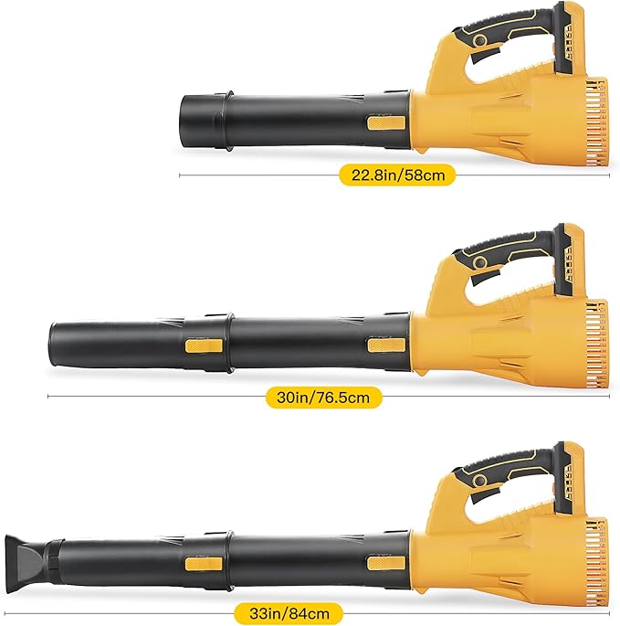 Leaf Blower Cordless Compatible with DeWalt 20V Max Battery, Brushless Electric Leaf Blower Battery Powered Handheld 6 Variable Speed Switch (Bare Tool Only)