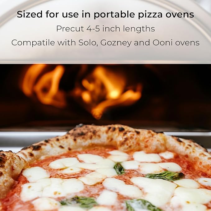 Pizza Oven Wood Variety Pack | Kiln-Dried Oak, Alder & Ash | 8-9 lbs | 4-5 inch Cooking Wood | Compatible with Solo Stove, Gozney & More | Mini Firewood for Fire Pits, Campfires & Smoking