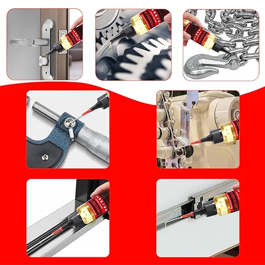 Door Hinge Lubricant – 2 OZ Silicone Oil with Built-in Nozzle Storage – Non-Spray, No-Drip Formula for Squeaky Hinges, Locks, Garage Doors, Sliding Tracks & More – Odorless & Rust-Resistant
