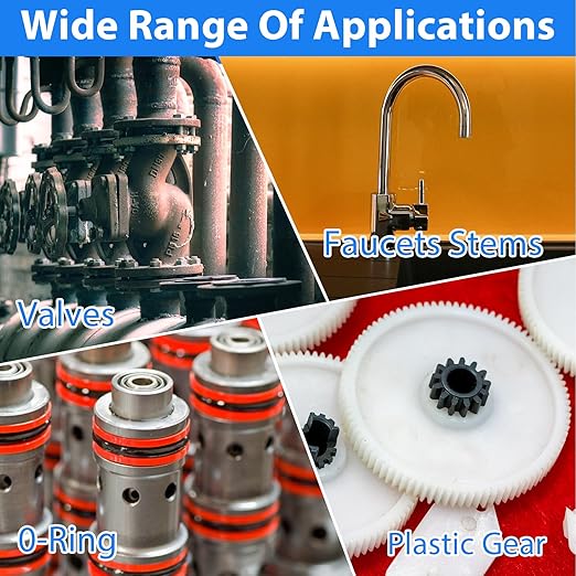 Plumber Silicone Grease Lubricant for Plumbing Faucet Valve O-Rings Rubber Washer 1-Pack 1 oz Tube with Brush