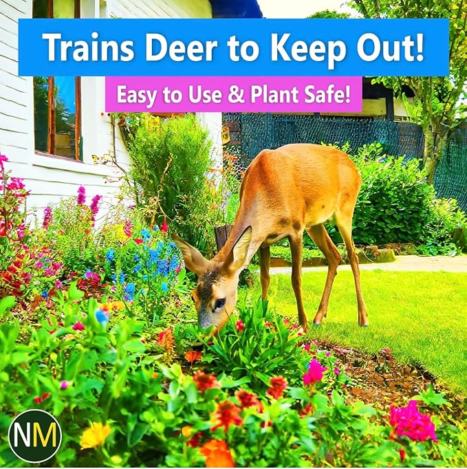 Nature's MACE Deer Repellent Granular, Repel Deer from Your Garden, Yard, Flowers, Protect Plants Fast, Deer Repellent for Plants, Create a Deer Free Barrier, Deer and Rabbit Repellent, 6 Pound Bag