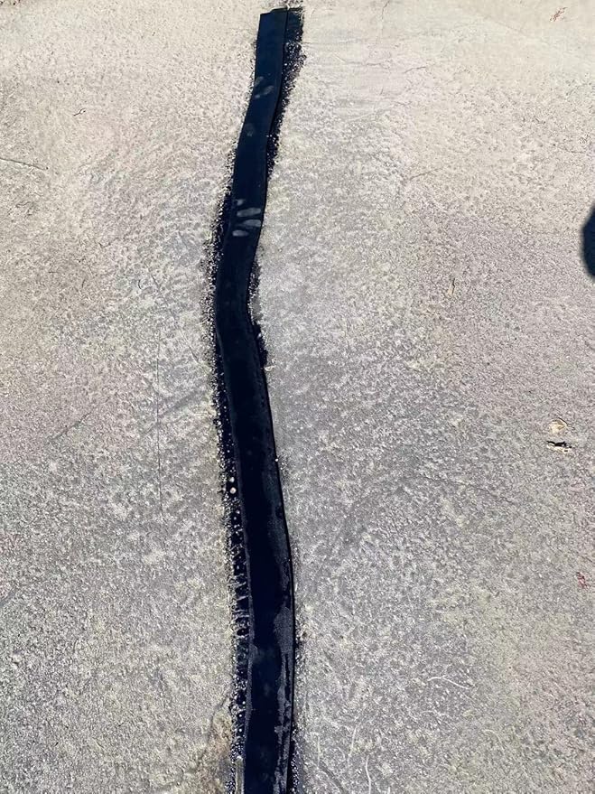 Premium Asphalt Tarmac Parking lot Joint and Crack Sealer Repair Hot-Filler II 50 FT Long (3mm Thick) (2 in)