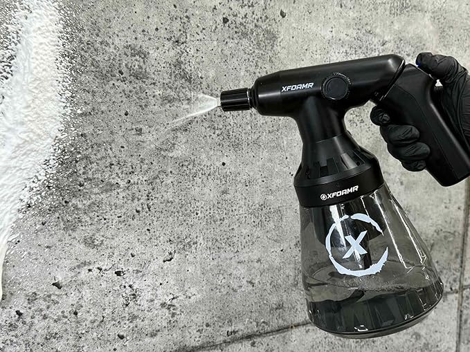 Electric Foam Sprayer 1.5L – Rechargeable Battery Powered Foamer for Car & Motorcycle Detailing – 30min Runtime, Thick Snow Foam, Removable Battery – Professional Grade Tool