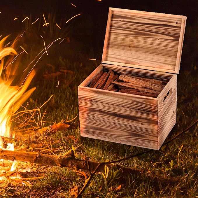 15 lbs Fatwood Fire Starter Sticks, 100% Natural Kindling Firewood Firestarter for Stoves, Pine Wood for Fireplaces, Campfires, Bonfires, Grill