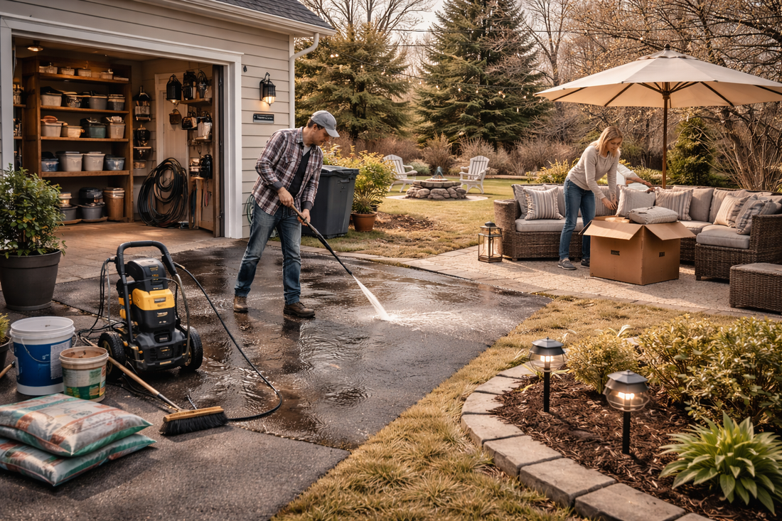 Spring Outdoor Reset: Driveway, Patio & Backyard Upgrades That Increase Home Value