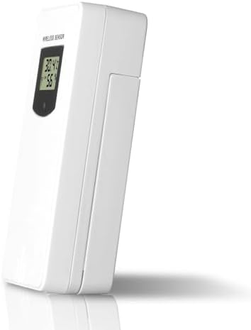 Digital Indoor Outdoor Wireless Remote Sensor, Temperature and Humidity Meters, Sutible for Weather Station with Rain Gauge (3378R)