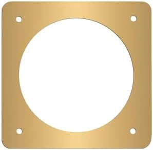 Solid Brass Bird House Hole Protector, Predator Guard Plate, 1 Pack