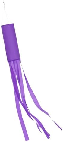 M METERXITY 1-Pack Windsock Flag, Colorful Wind Socks for Garden/Yard/Patio/Home Decor, Spring Summer Fall Winter Outdoor Hanging Decoration [59 in / 150cm, Purple]