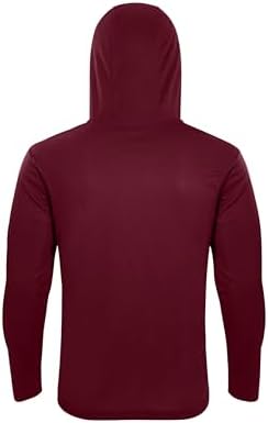 LeeHanTon Men's Sun Shirts Sun Protection Hoodie Shirt UPF 50+ Long Sleeve Work Athletic Shirt with Hooded for Fishing Hiking