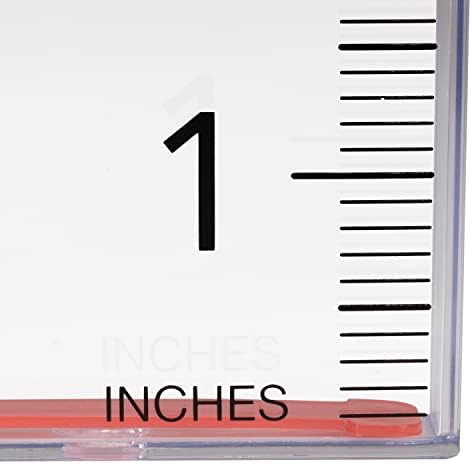 AcuRite Waterfall Rain Gauge with 5-inch Rainfall Capacity (00858W), Clear