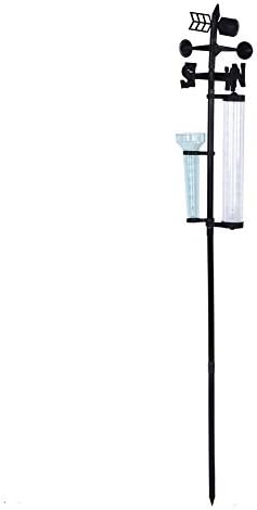 Weather Station, 3 in 1 Weather Station Measurer Outdoor Garden Thermometer Rain Gauge Wind Indicator, Rain Gauge Outdoor for Gardens Courtyards