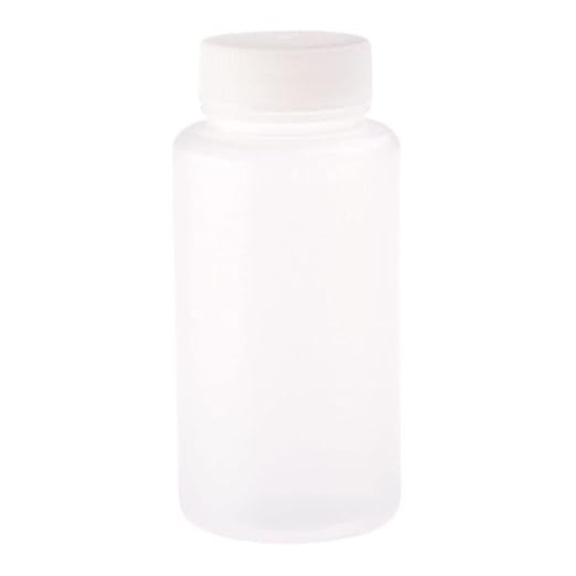CELLTREAT 229796 250Ml Wide Mouth Bottle, Round, PP, Non-sterile (Pack of 24), Milliliters, Degree C, Polypropylene, (Pack of 24)