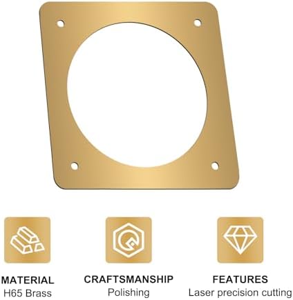 Solid Brass Bird House Hole Protector, Predator Guard Plate, 1 Pack