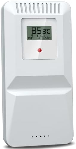 Digital Indoor Outdoor Wireless Remote Sensor, High Precision Temperature and Humidity Meters, Sutible for Weather Station with Rain Gauge : 5087-3, 5065-3A, and 5065-3S