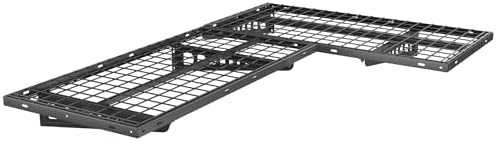 FLEXIMOUNTS 2 Pack 2x4ft Corner Wall Shelving Garage Storage Rack, Black