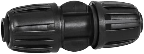 10 Pack 1/2 Inch Drip Irrigation Coupling Fittings (1/2" ID x 0.65" OD) - 1/2'' Drip Line Anti-Drop Barbed Lock Nut Coupler Connectors for 1/2 Inch Drip Irrigation Tubing Irrigation System