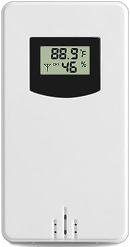 Digital Indoor Outdoor Wireless Remote Sensor, Temperature and Humidity Meters, Sutible for Weather Station with Rain Gauge (3378R)
