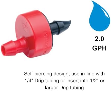 Rain Bird SW20/10PS Drip Emitter, 1/4", 10-Pack