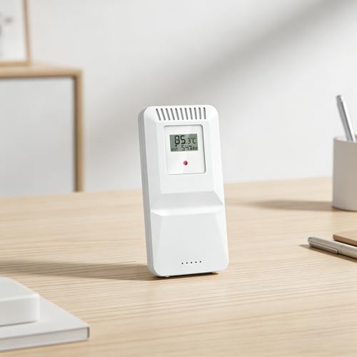 Digital Indoor Outdoor Wireless Remote Sensor, High Precision Temperature and Humidity Meters, Sutible for Weather Station with Rain Gauge : 5087-3, 5065-3A, and 5065-3S