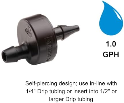 Rain Bird SW10/10PS Drip Emitter, 1/4", 10-Pack