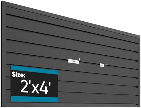 Brakki Slat Wall Paneling 2x4 Ft, Slatwall Garage Organizer Storage System