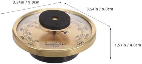 3-in-1 Weather Station Analog Thermometer Hygrometer Barometer with Aluminum Frame and Glass Cover for Outdoor Activities and Home Weather Monitoring