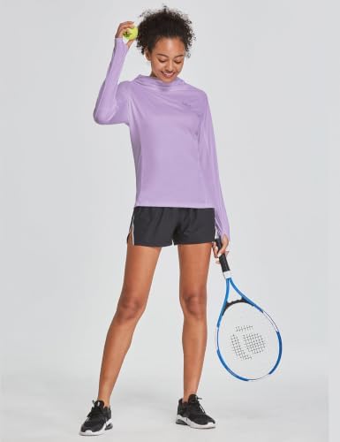 baleaf Women's SPF Shirts Long Sleeve Shirts UPF 50+ Hoodie Rash Guard