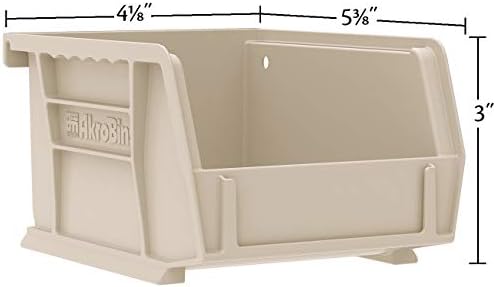 Akro-Mils 30210 AkroBins Plastic Storage Bins, 5"x4"x3", Blue, 24-Pack