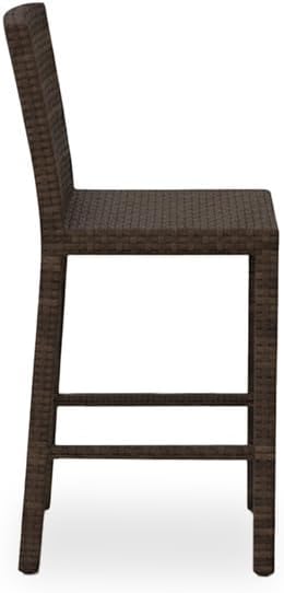 Covers & All Universal 30" Armless Bar Stools, 14 mm Premium Aspen Wicker Patio Furniture Designed for Deck and Garden Dining and Durable Outdoor Furniture for Poolside Bar (22" L x 18" W x 47" H)